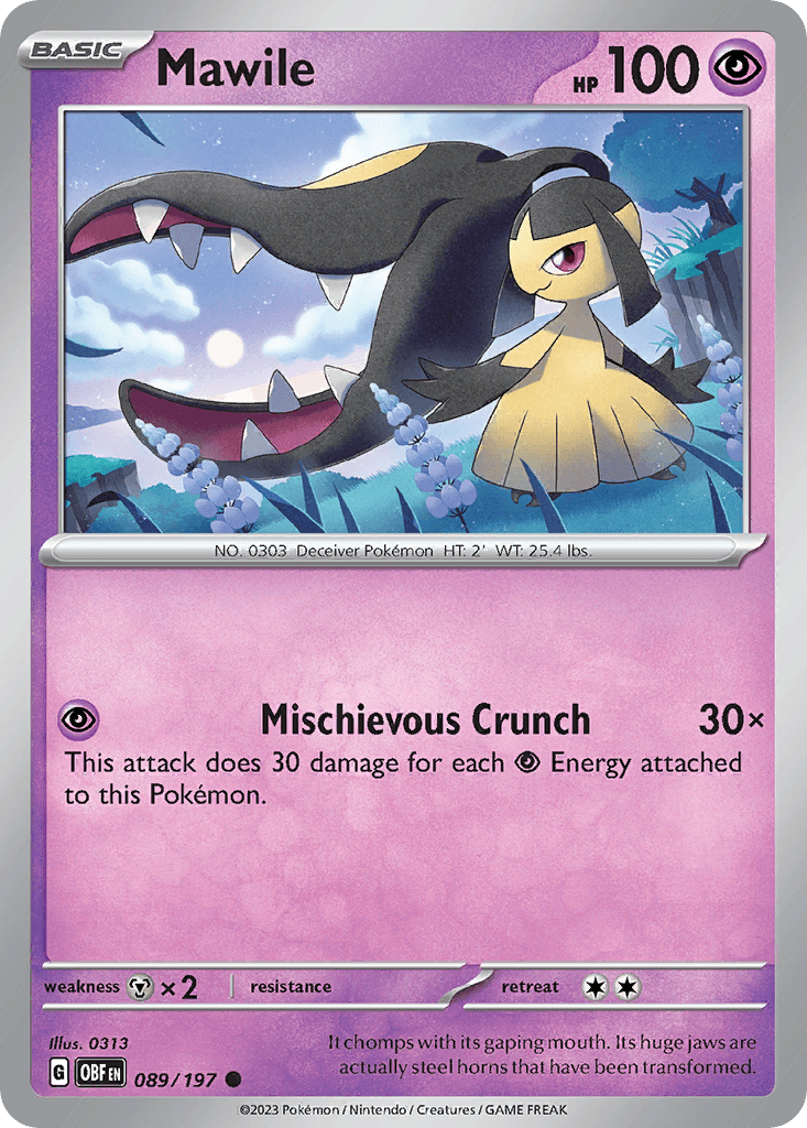 Mawile 89 Obsidian Flames
