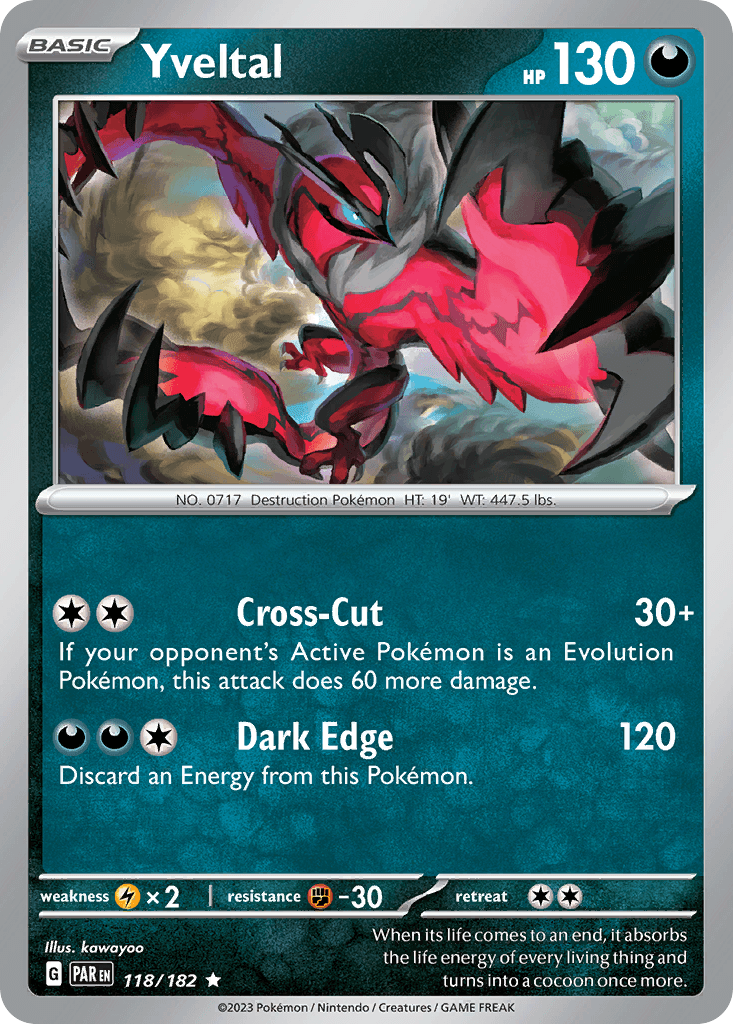 Yveltal 118 Paradox Rift