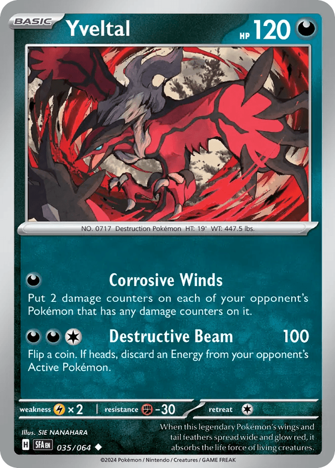 Yveltal 35 Shrouded Fable