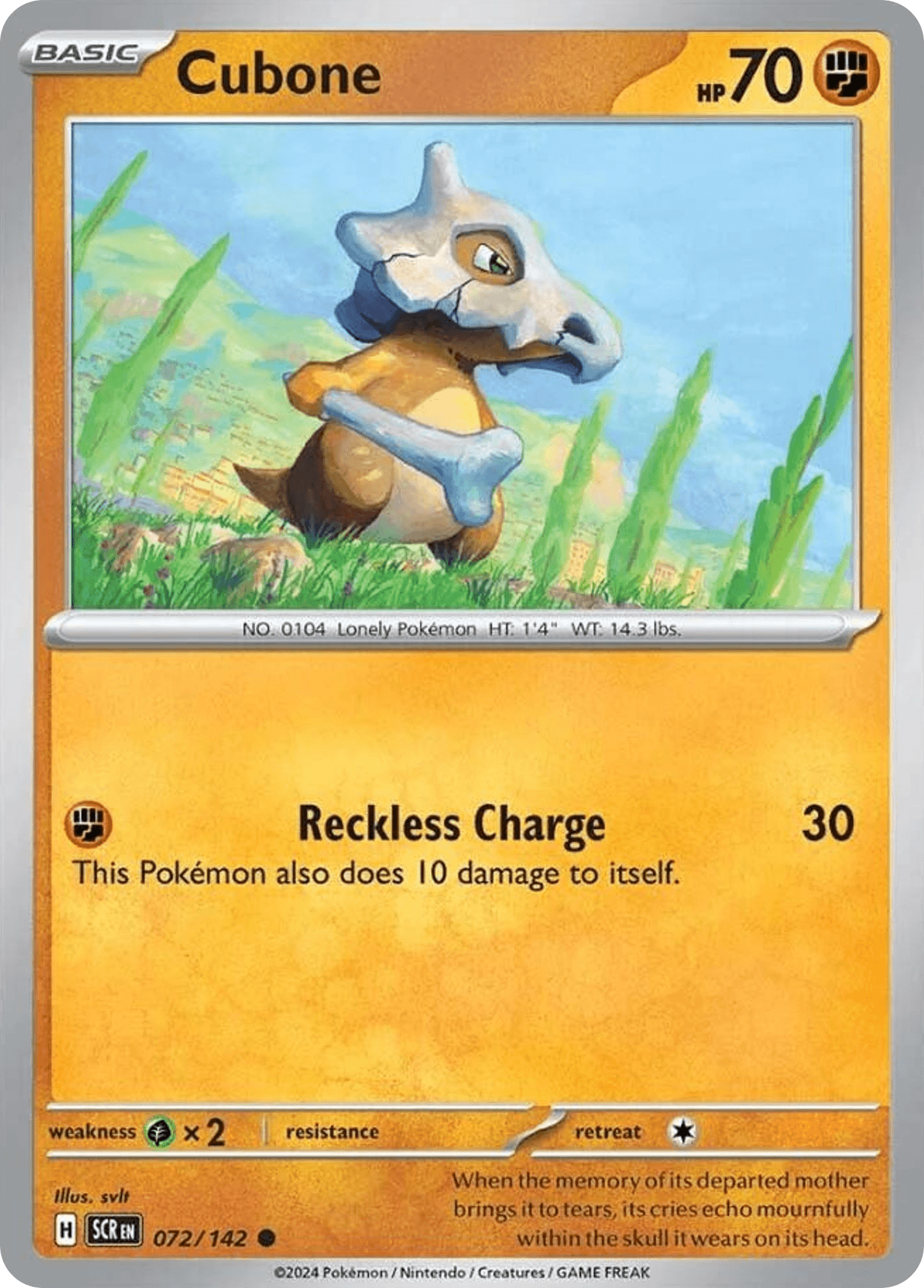 Cubone 72 Stellar Crown