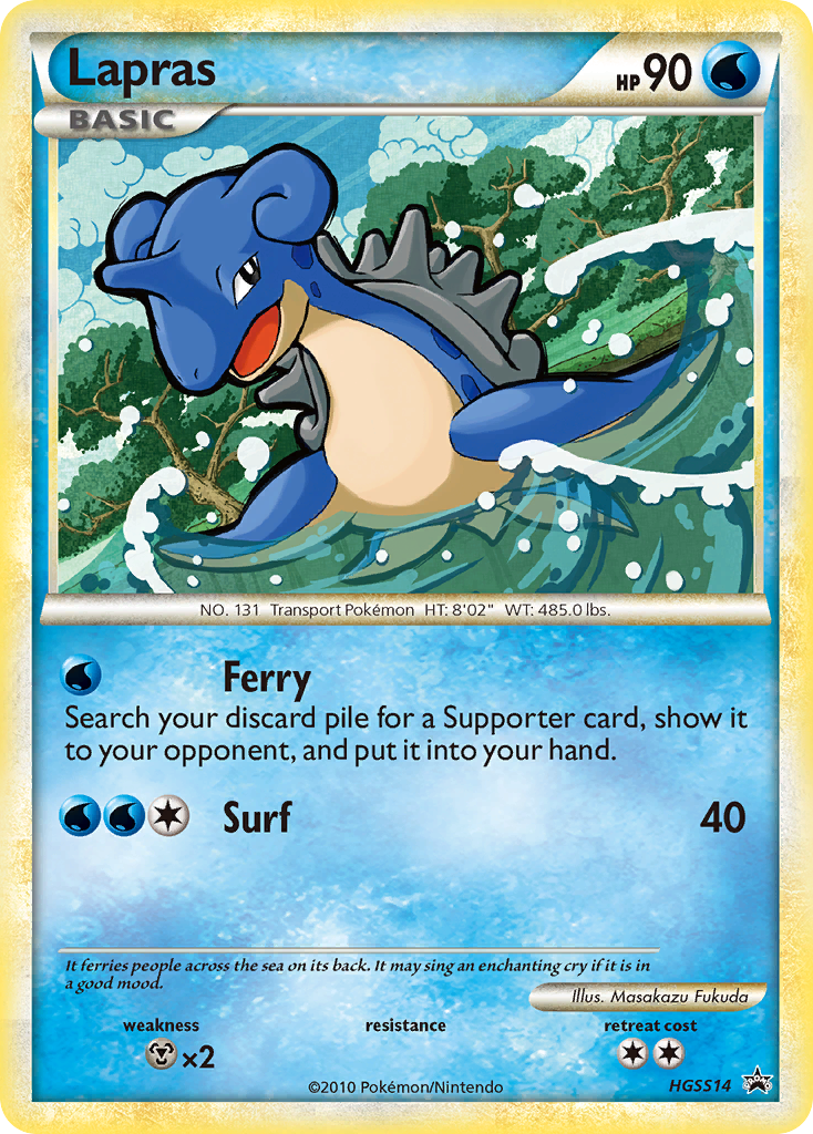 Lapras HGSS14/25 HGSS Black Star Promos