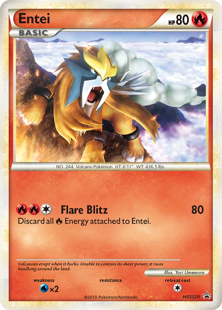 Entei HGSS20/25 HGSS Black Star Promos