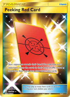Peeking Red Card 169