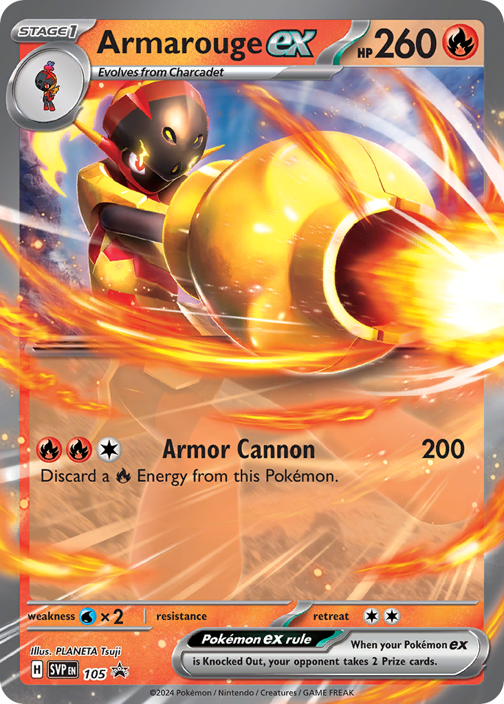 Armarouge ex 105/215 Scarlet & Violet Black Star Promos