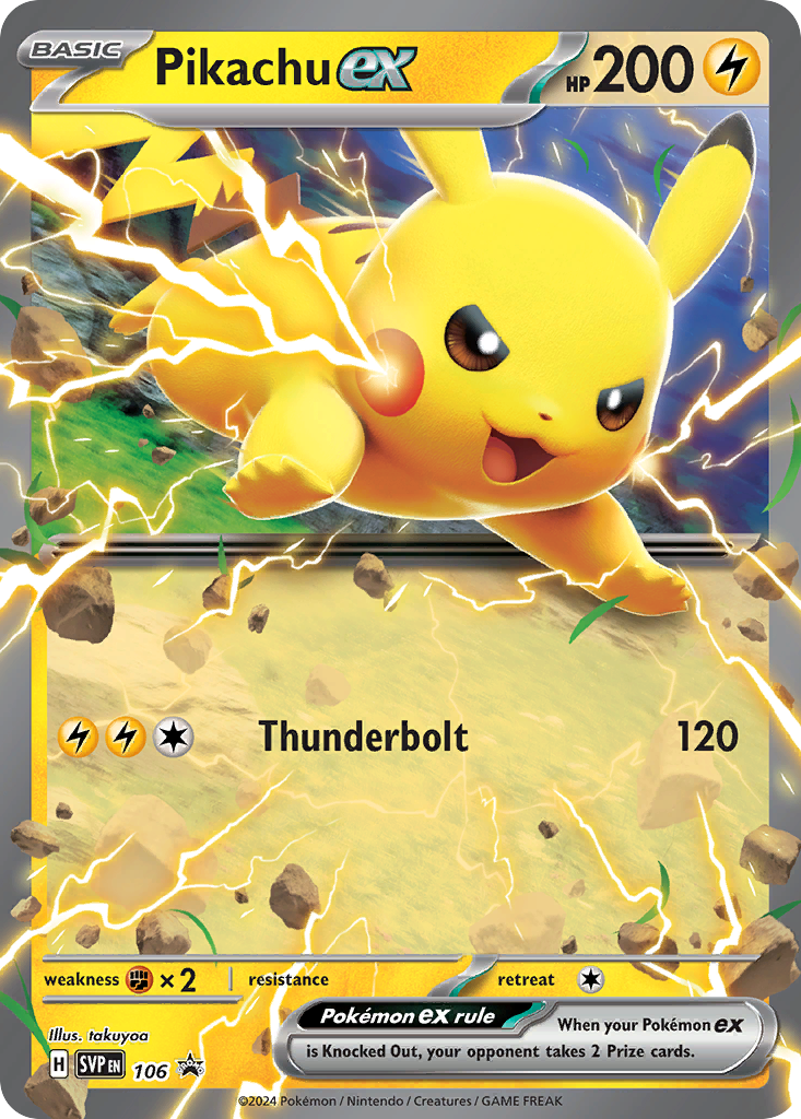Pikachu ex 106/215 Scarlet & Violet Black Star Promos