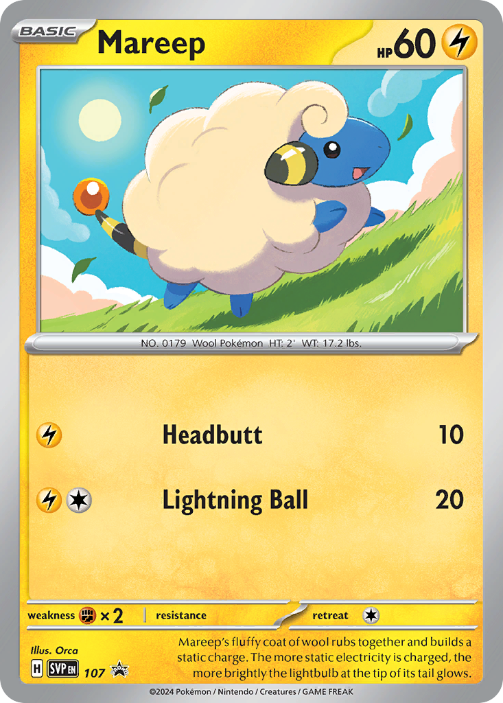 Mareep 107/215 Scarlet & Violet Black Star Promos
