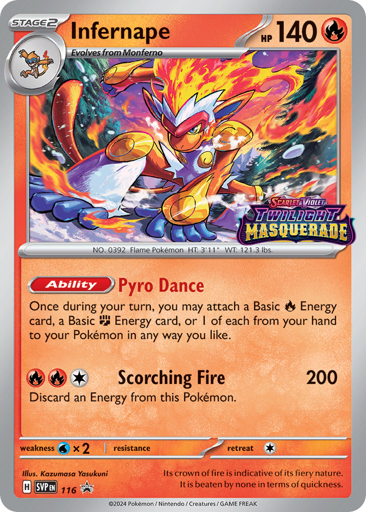 Infernape 116/215 Scarlet & Violet Black Star Promos