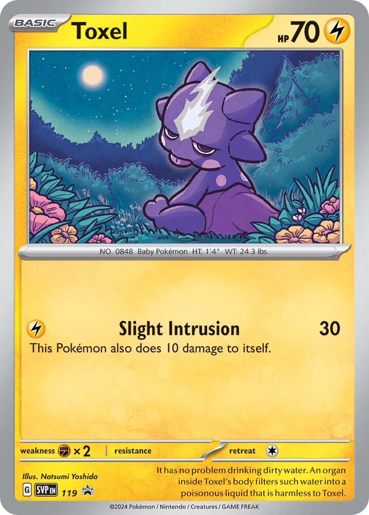Toxel 119/215 Scarlet & Violet Black Star Promos