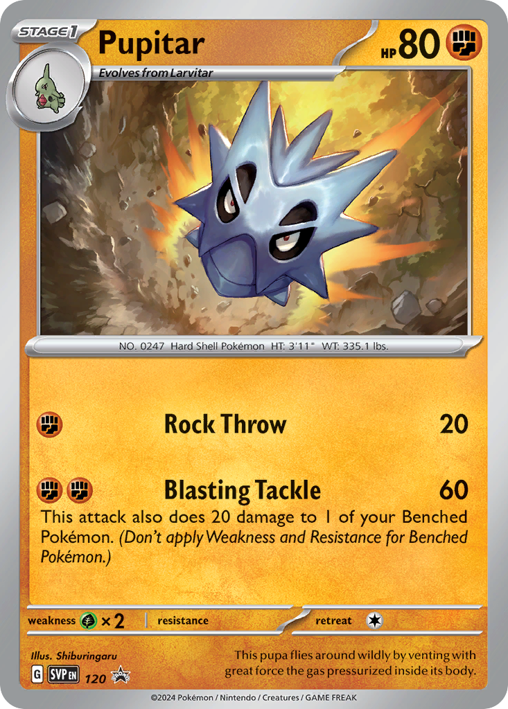 Pupitar 120/215 Scarlet & Violet Black Star Promos
