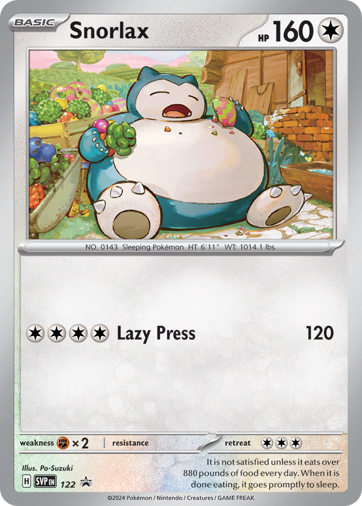 Snorlax 122/215 Scarlet & Violet Black Star Promos