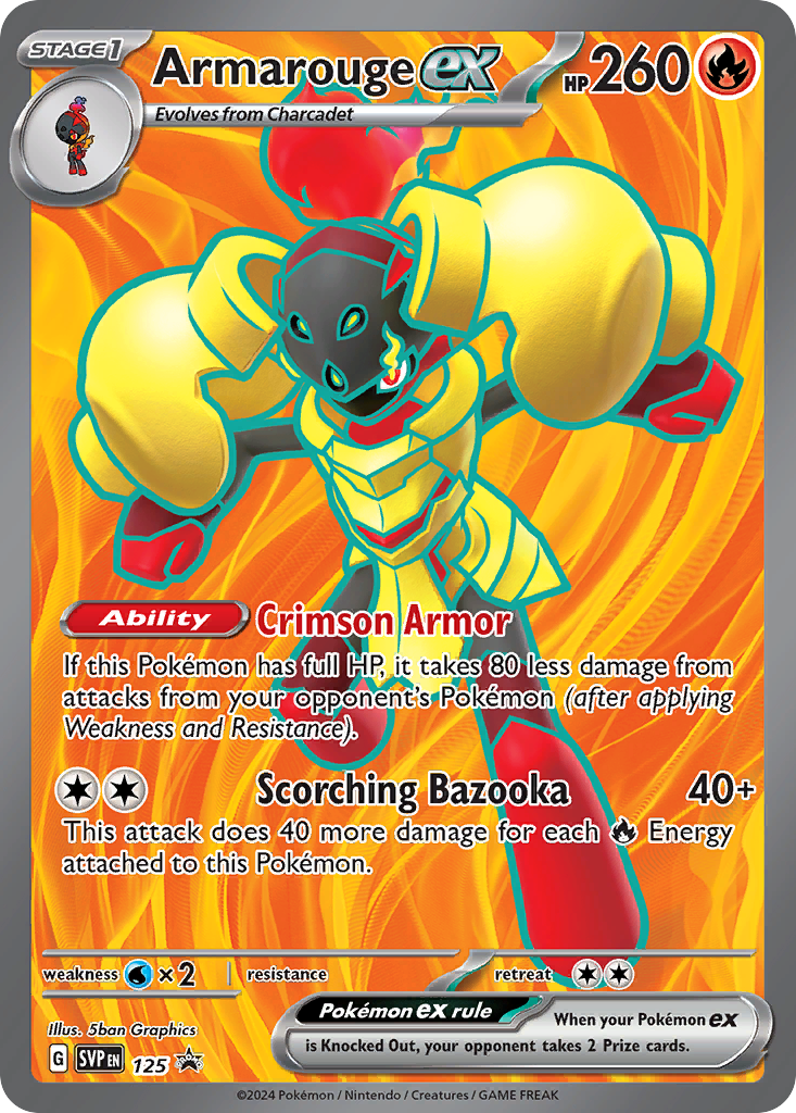 Armarouge ex 125/215 Scarlet & Violet Black Star Promos