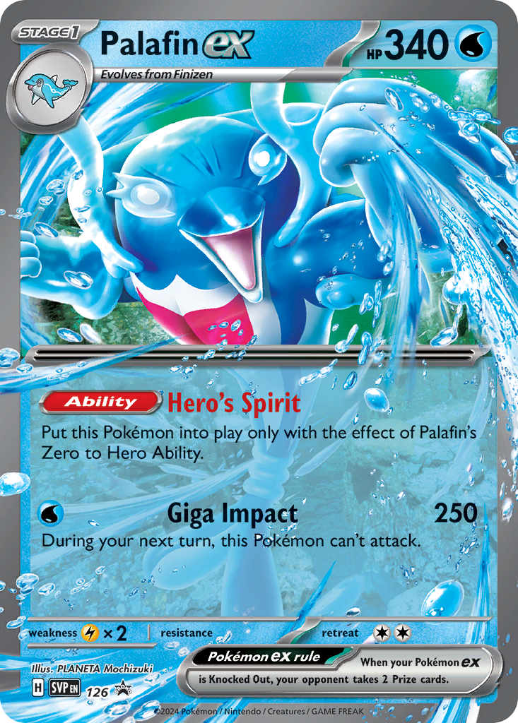 Palafin ex 126/215 Scarlet & Violet Black Star Promos
