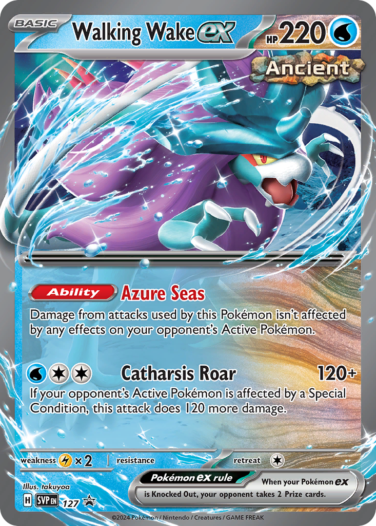 Walking Wake ex 127/215 Scarlet & Violet Black Star Promos