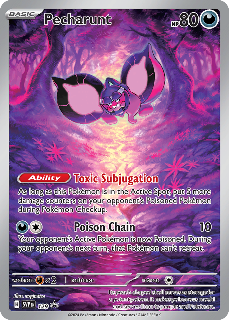 Pecharunt 129/215 Scarlet & Violet Black Star Promos