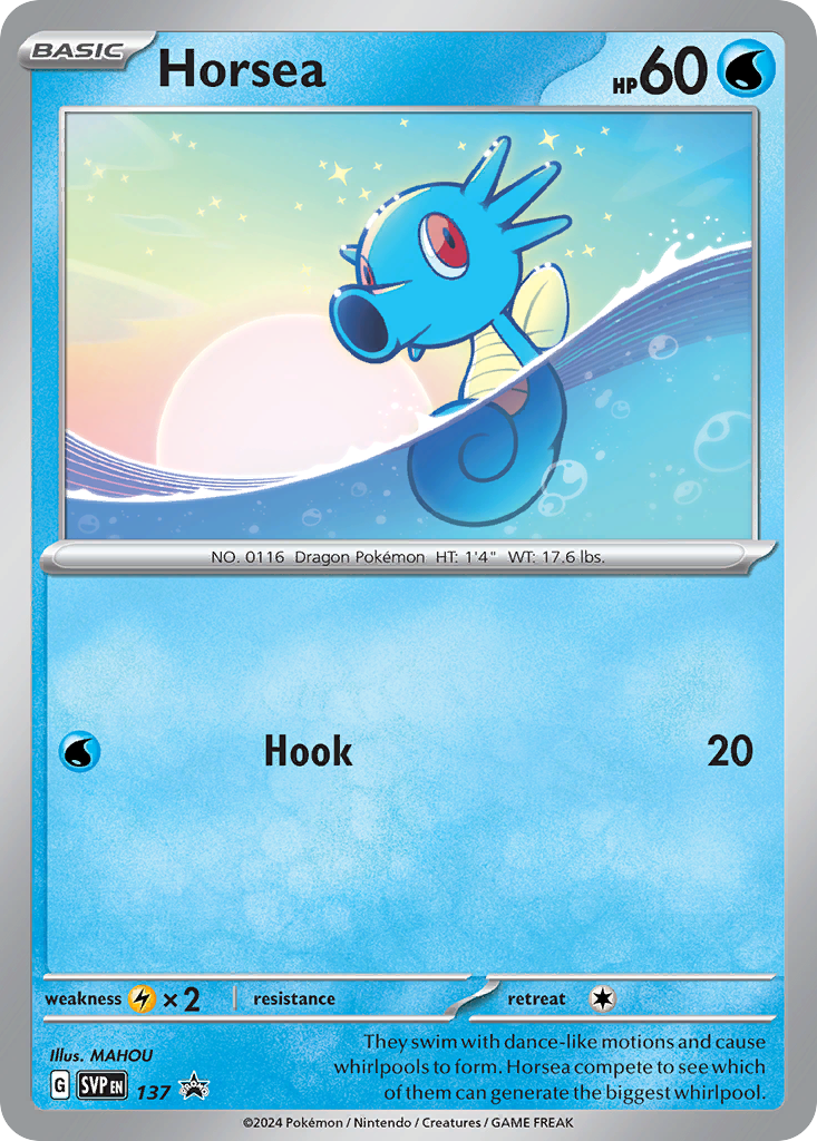 Horsea 137/215 Scarlet & Violet Black Star Promos