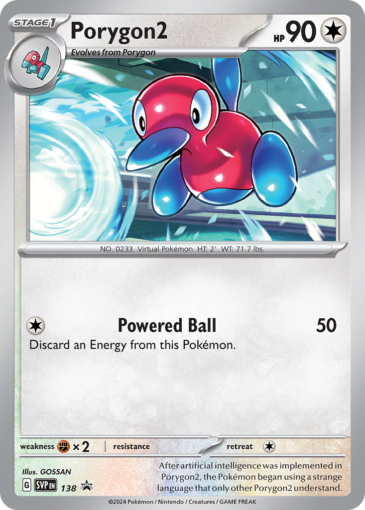 Porygon2 138/215 Scarlet & Violet Black Star Promos