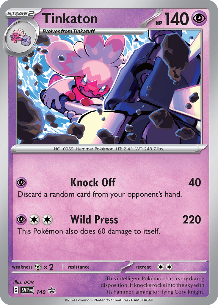 Tinkaton 140/215 Scarlet & Violet Black Star Promos