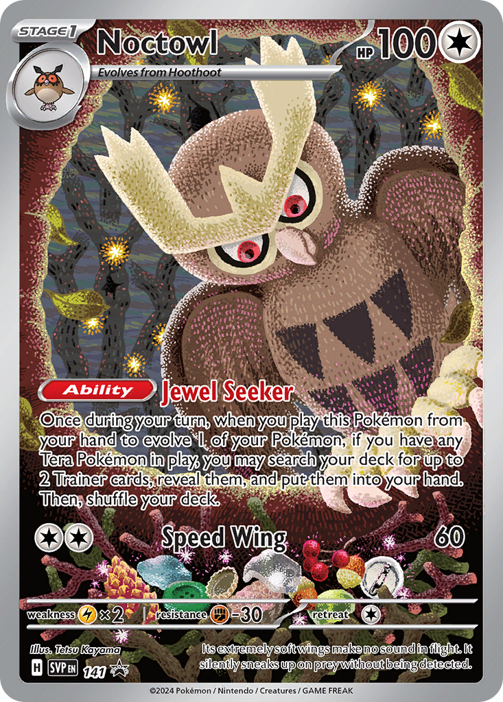 Noctowl 141/215 Scarlet & Violet Black Star Promos