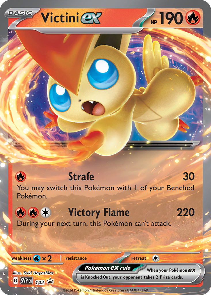 Victini ex 142/215 Scarlet & Violet Black Star Promos