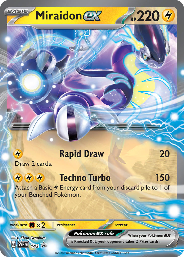 Miraidon ex 143/215 Scarlet & Violet Black Star Promos