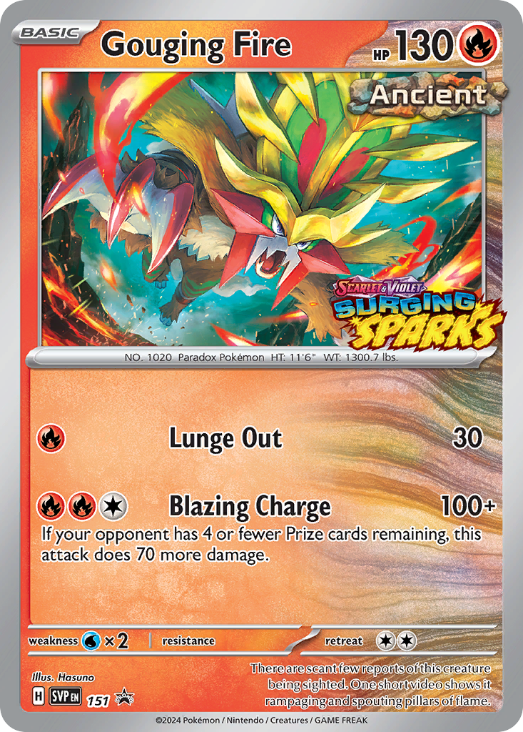 Gouging Fire 151/215 Scarlet & Violet Black Star Promos