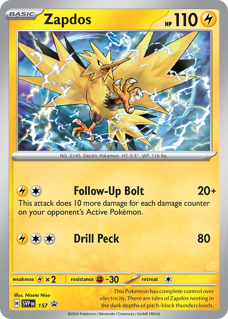 Zapdos 157/215 Scarlet & Violet Black Star Promos