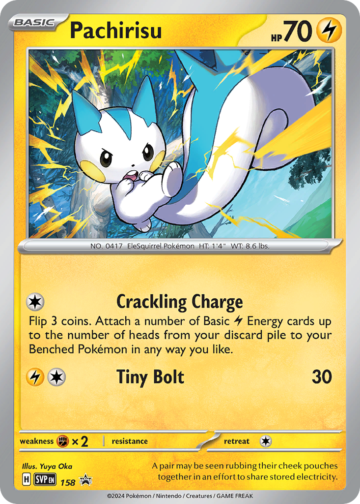 Pachirisu 158/215 Scarlet & Violet Black Star Promos