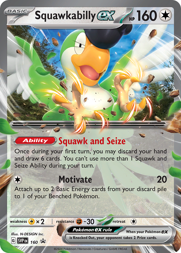 Squawkabilly ex 160/215 Scarlet & Violet Black Star Promos