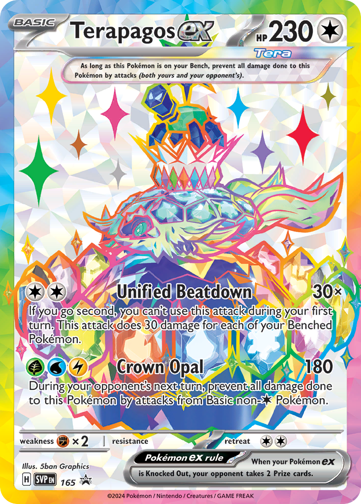 Terapagos ex 165/215 Scarlet & Violet Black Star Promos
