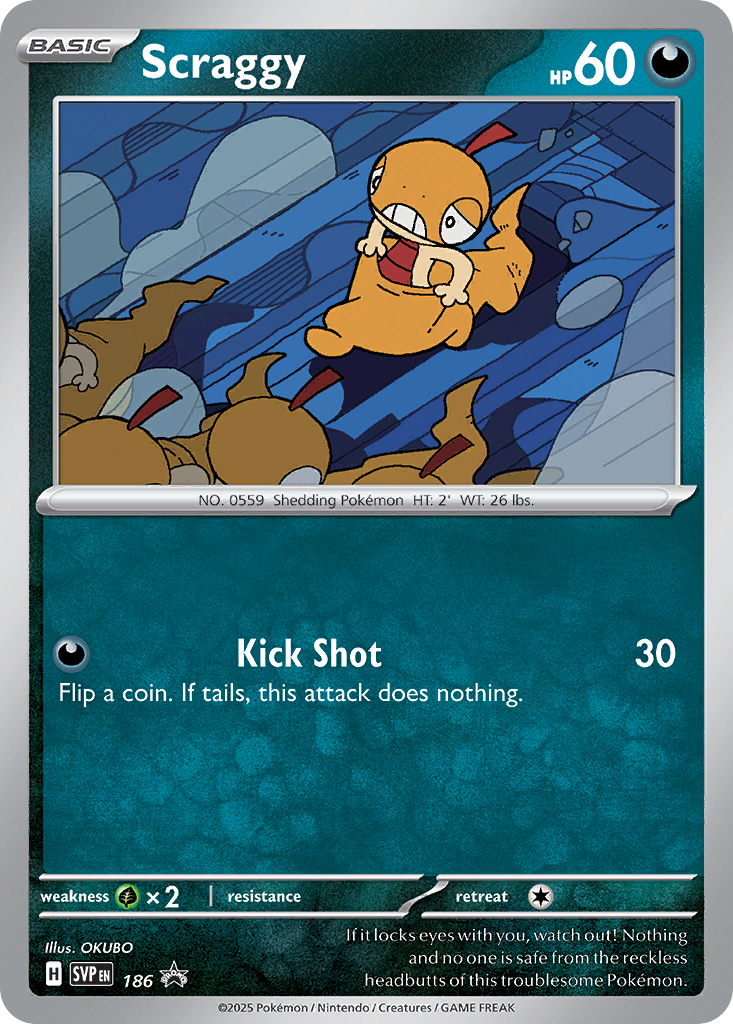 Scraggy 186/150 Scarlet & Violet Black Star Promos