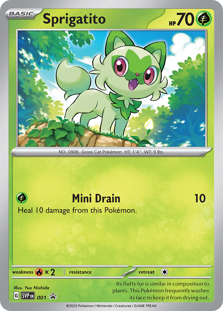Sprigatito 1/215 Scarlet & Violet Black Star Promos