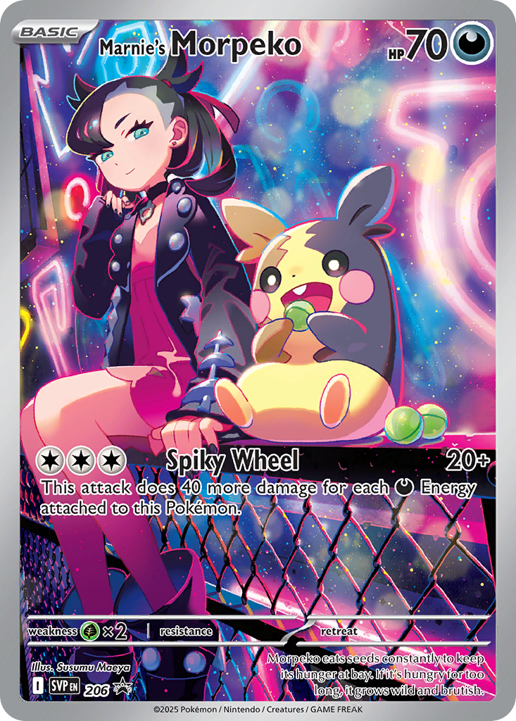 Marnie's Morpeko 206/150 Scarlet & Violet Black Star Promos