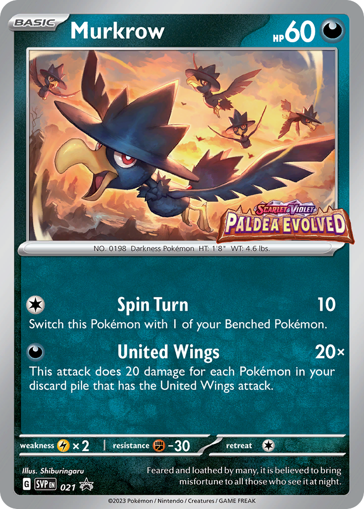 Murkrow 21/215 Scarlet & Violet Black Star Promos