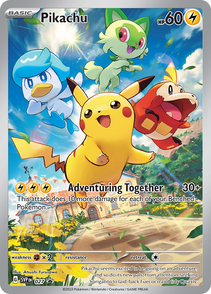 Pikachu 27/215 Scarlet & Violet Black Star Promos