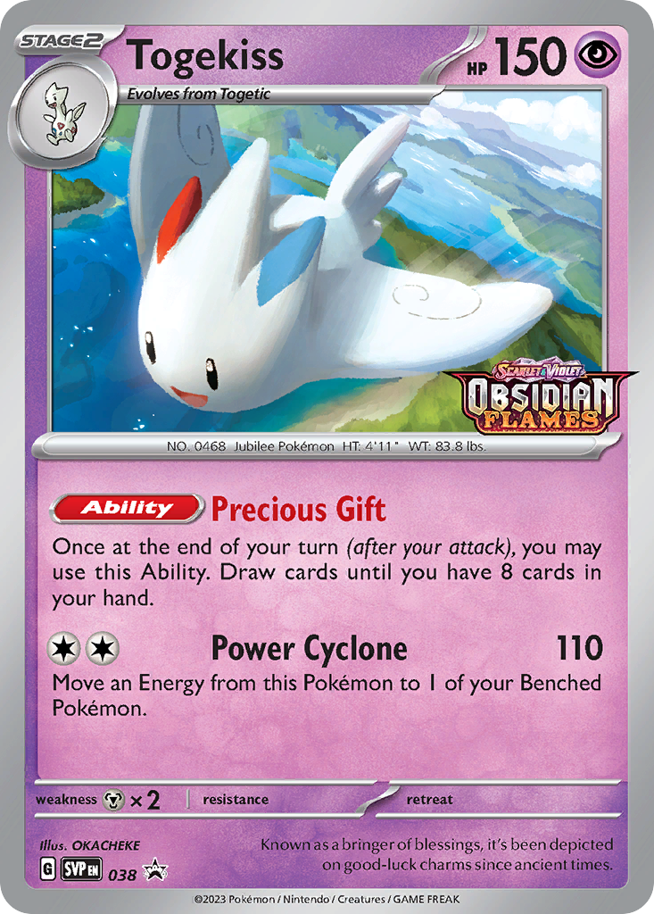 Togekiss 38/215 Scarlet & Violet Black Star Promos