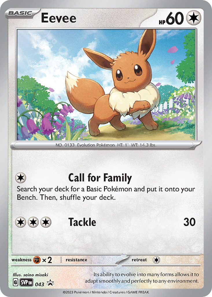 Eevee 43/215 Scarlet & Violet Black Star Promos