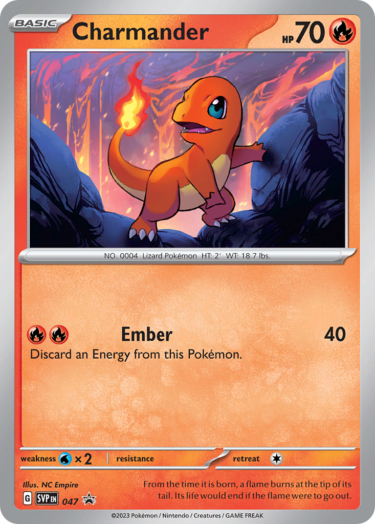 Charmander 47/215 Scarlet & Violet Black Star Promos