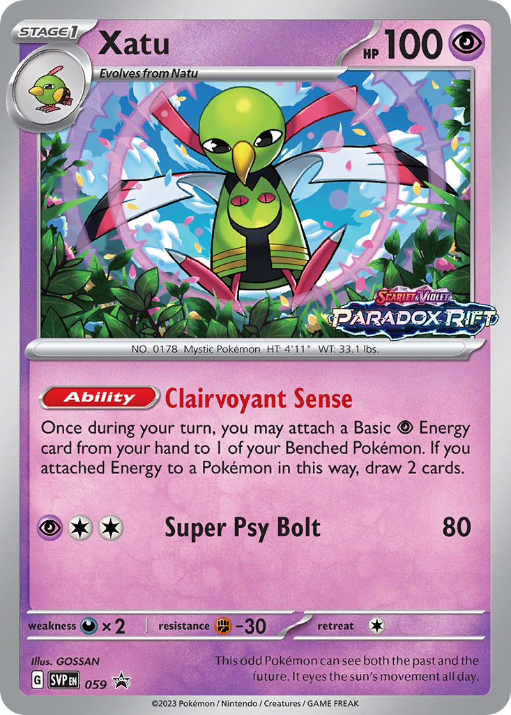 Xatu 59/215 Scarlet & Violet Black Star Promos