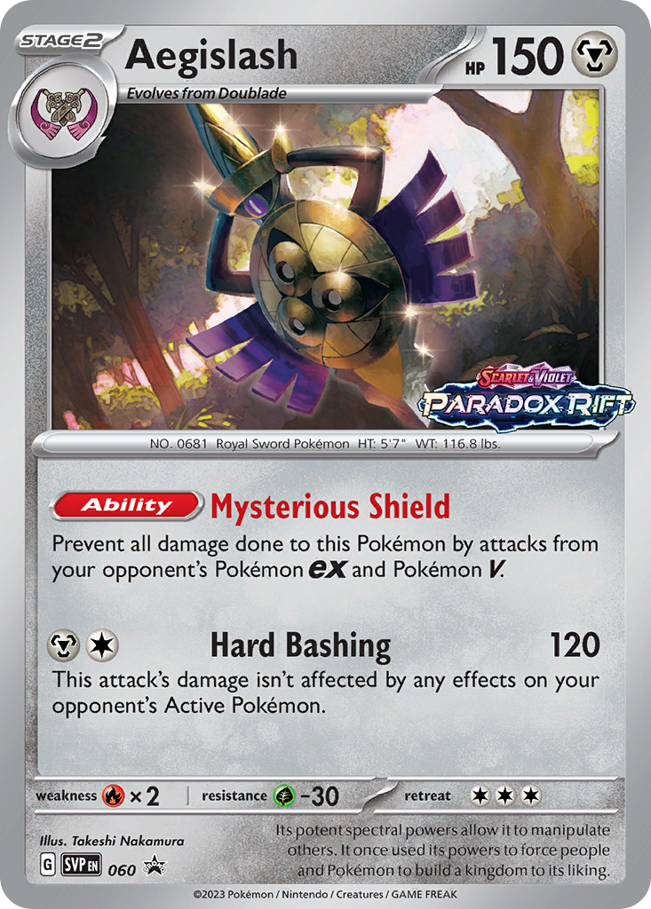 Aegislash 60/215 Scarlet & Violet Black Star Promos