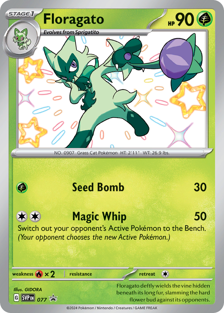 Floragato 77/215 Scarlet & Violet Black Star Promos