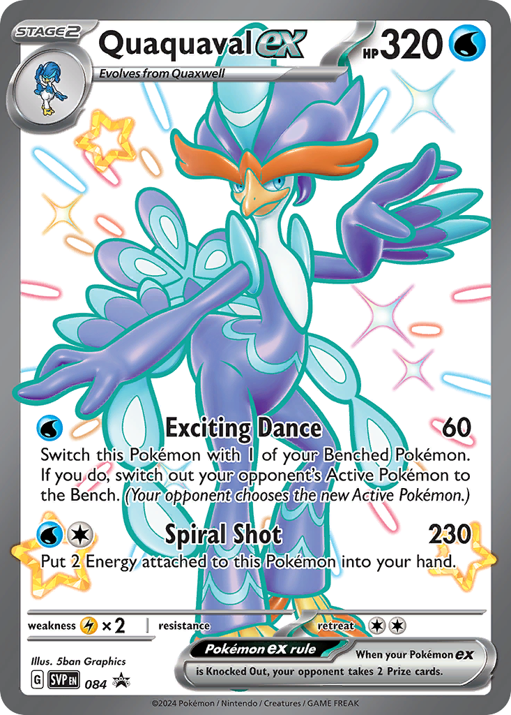 Quaquaval ex 84/215 Scarlet & Violet Black Star Promos