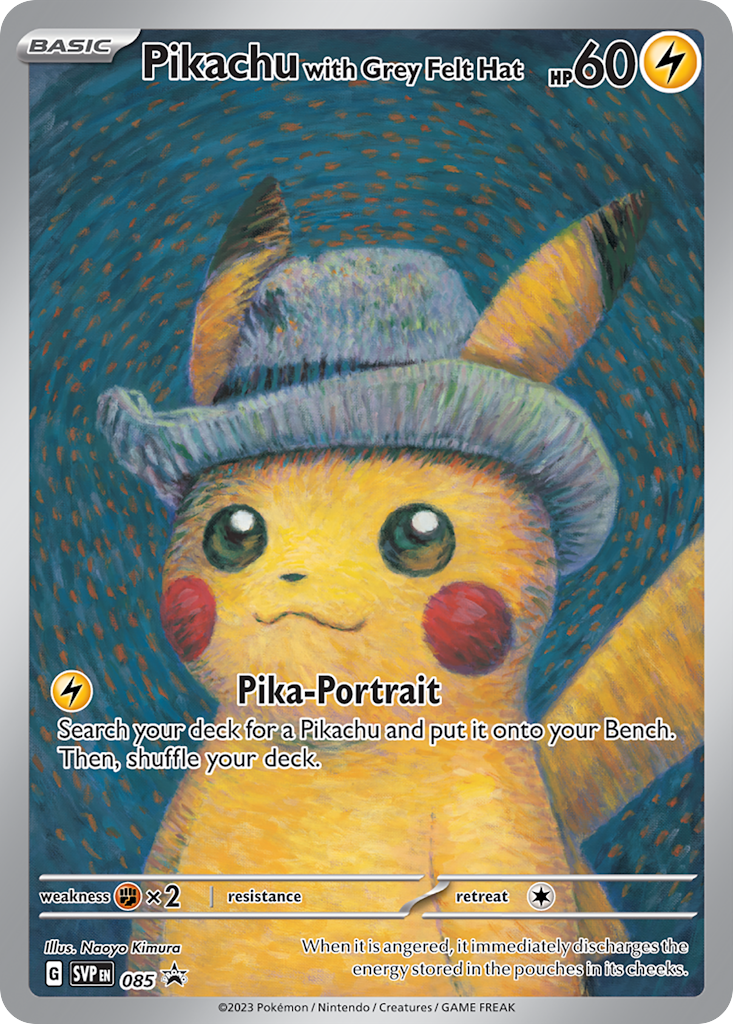Pikachu with Grey Felt Hat 85/215 Scarlet & Violet Black Star Promos