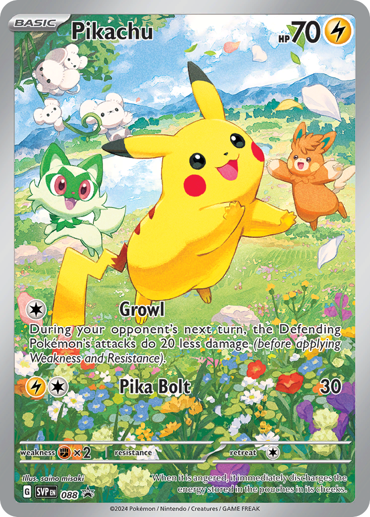 Pikachu 88/215 Scarlet & Violet Black Star Promos