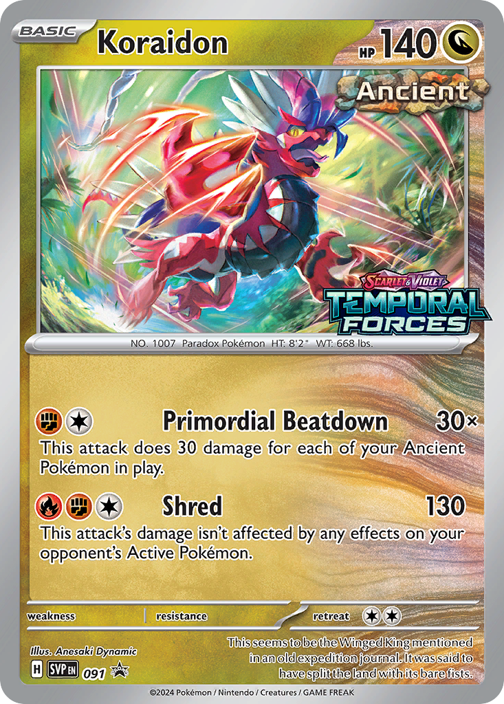 Koraidon 91/215 Scarlet & Violet Black Star Promos