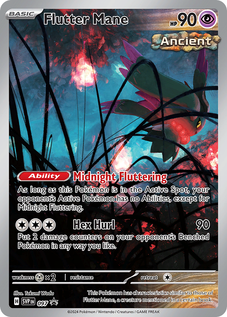 Flutter Mane 97/215 Scarlet & Violet Black Star Promos
