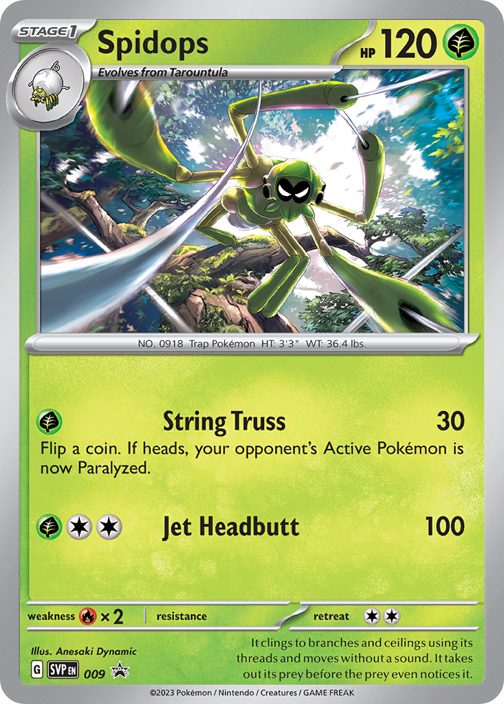 Spidops 9/215 Scarlet & Violet Black Star Promos