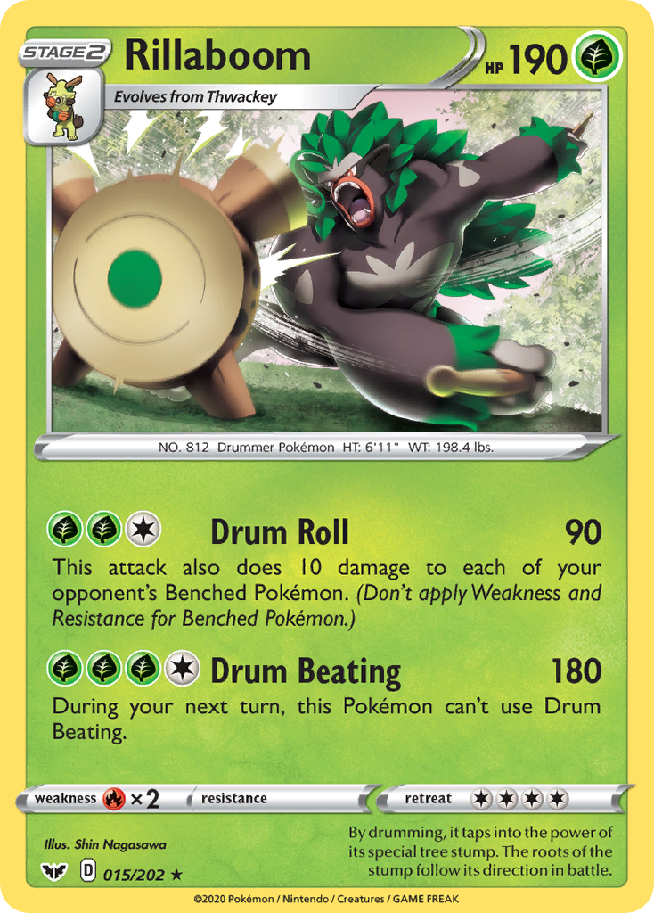 Rillaboom 15/202 Sword & Shield