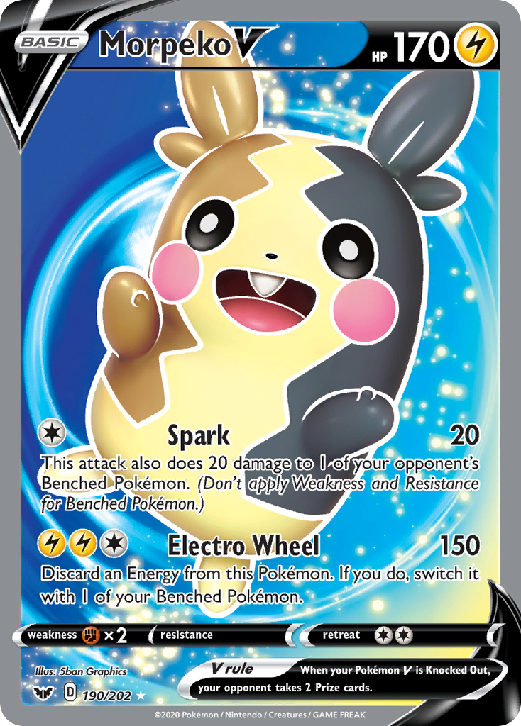 Morpeko V 190/202 Sword & Shield