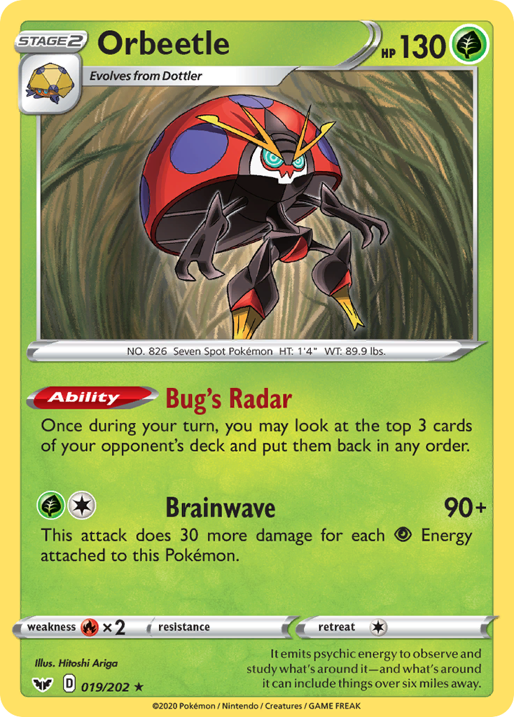 Orbeetle 19/202 Sword & Shield