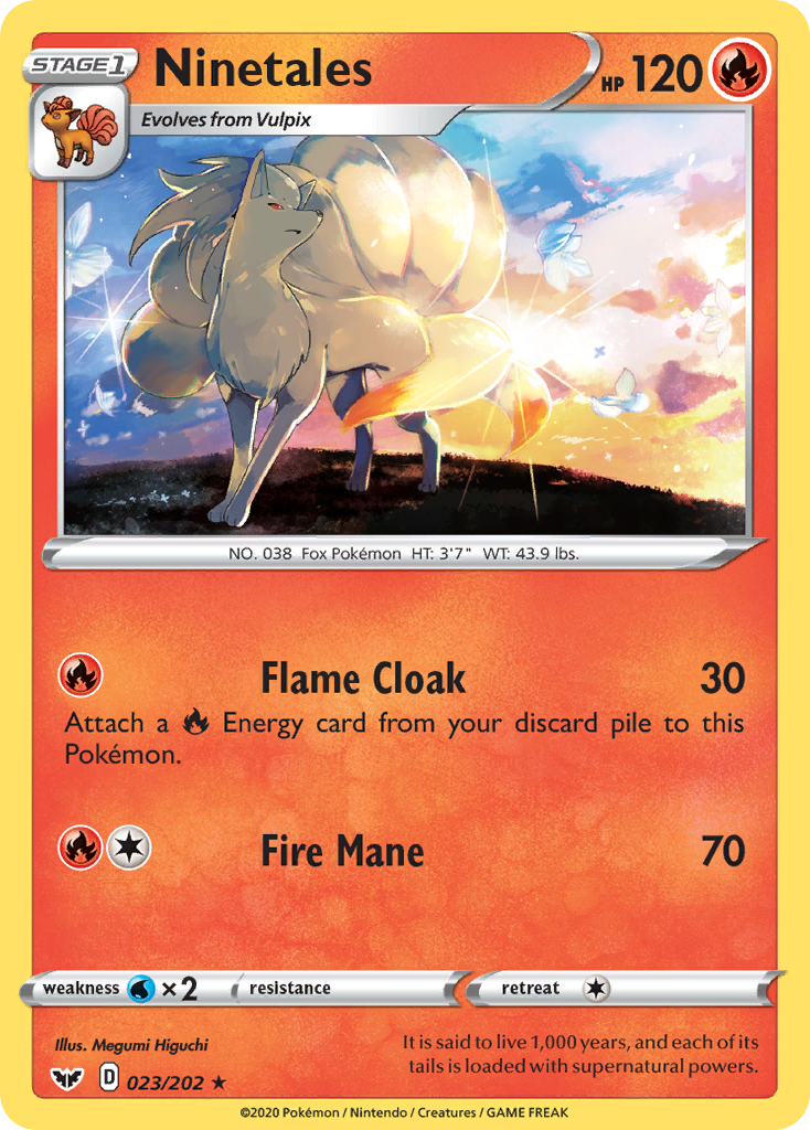 Ninetales 23/202 Sword & Shield